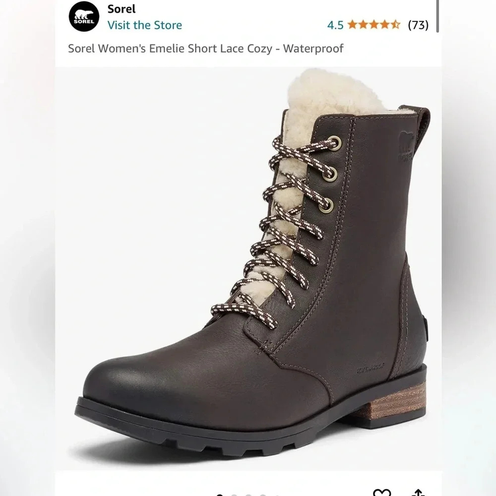 Sorel Emelie Short Lace Cozy Boots